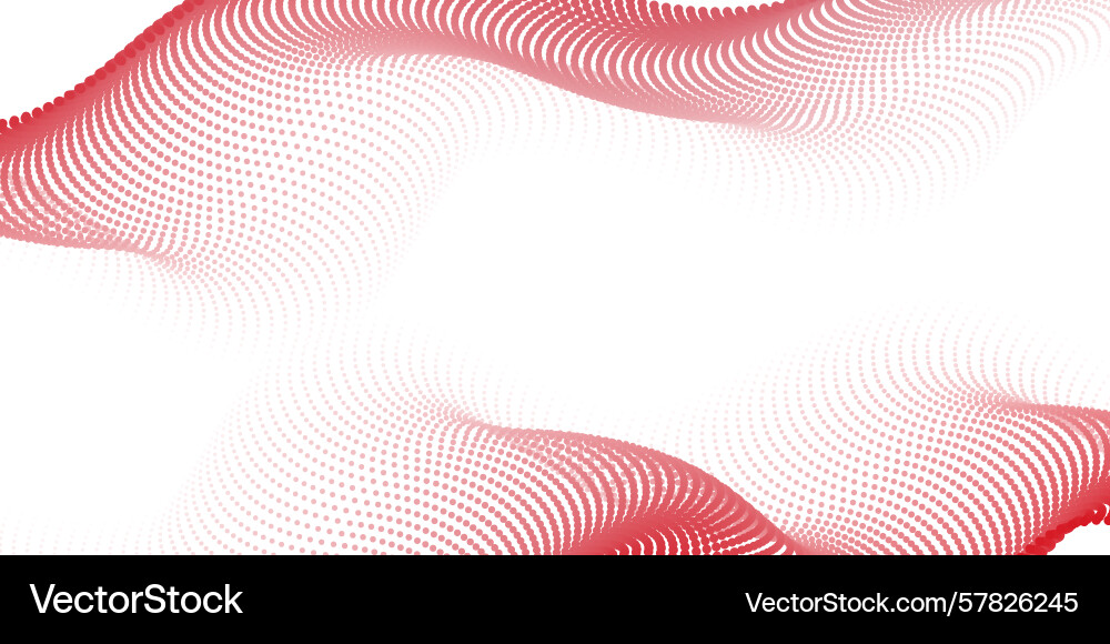 Abstract red gradient flowing wave lines on white Abstract red gradient flowing wave lines on white vector image