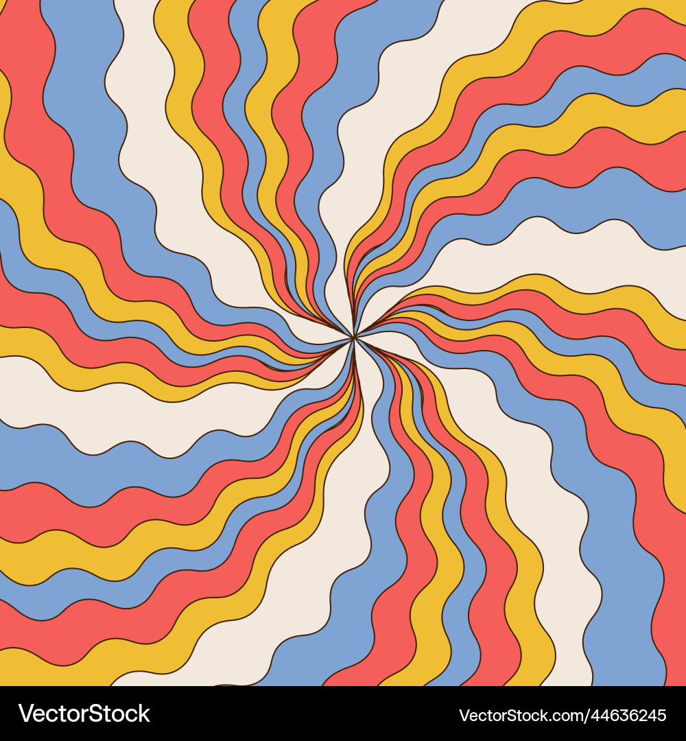 Bunte Drall Retro Burst psychedelischen Hintergrund Bunte Drall Retro Burst psychedelischen Hintergrund vektorbild