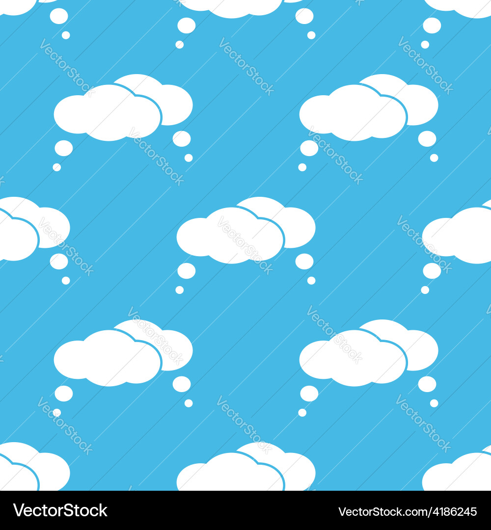 Clouds seamless pattern vector image