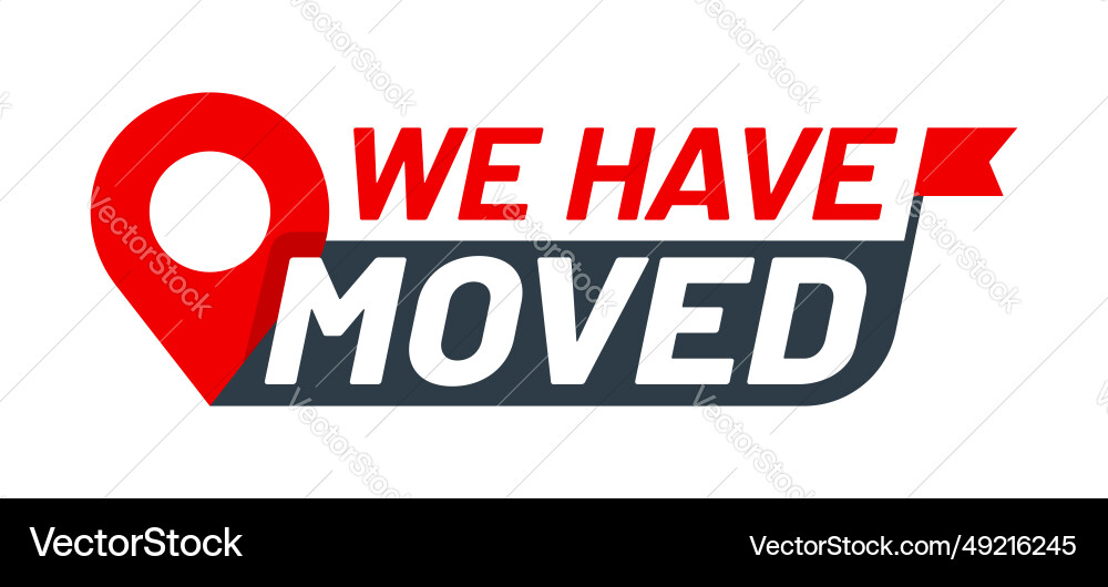 Moving Location Icon - Red Flag & Pin Vector Image