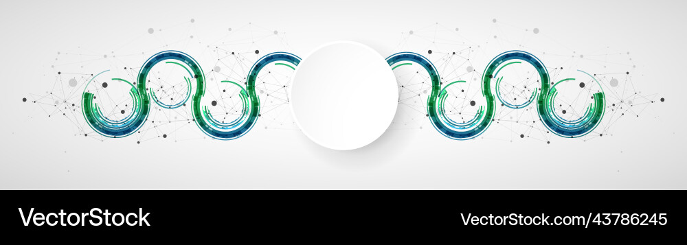 Technical background with plexus effect and wave Technical background with plexus effect and wave Vector Image