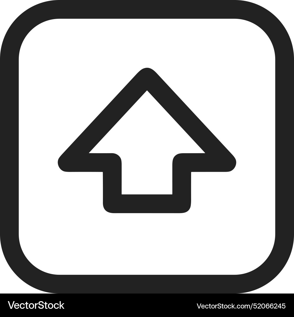 Upload outline icon symbol image Vector Image