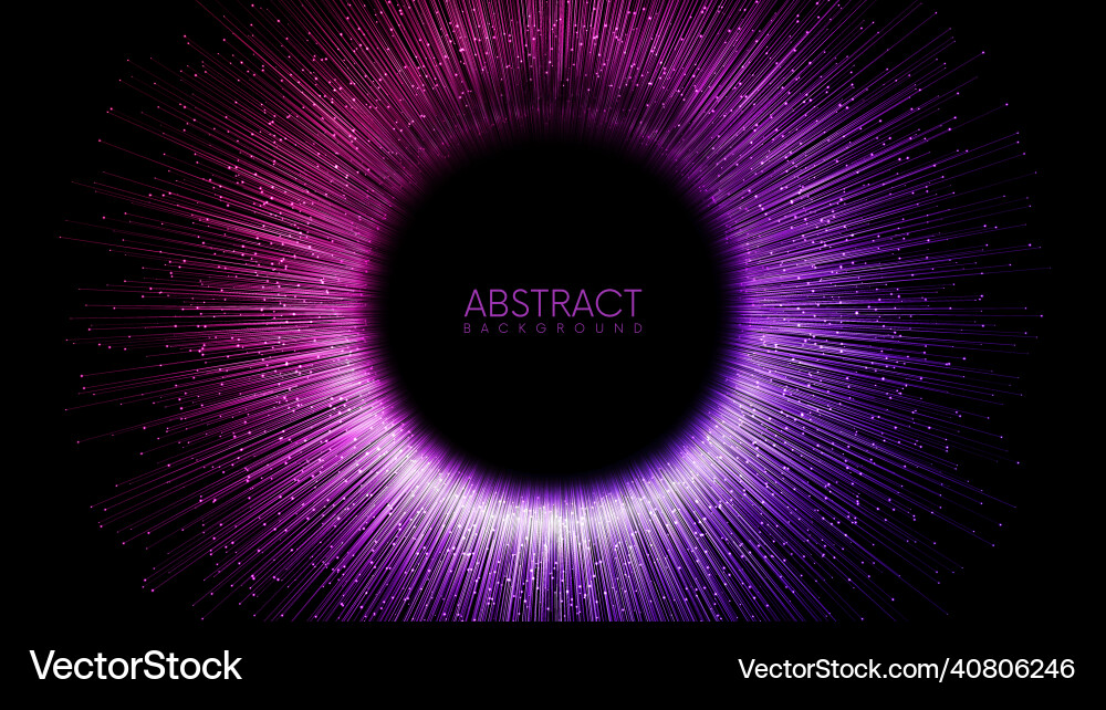 Cosmic Rays Background vector image