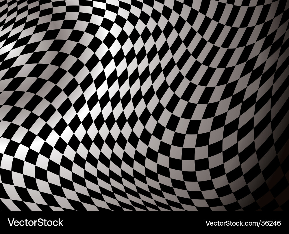 Dynamic Checkerboard Pattern vector image