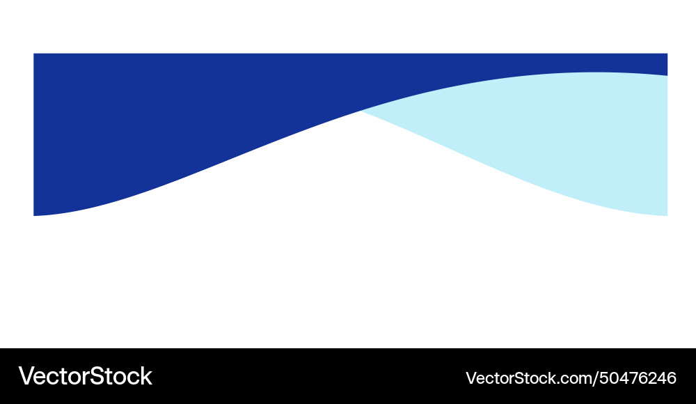 Fluid Curve Separators - Blue Wave Effect vector image