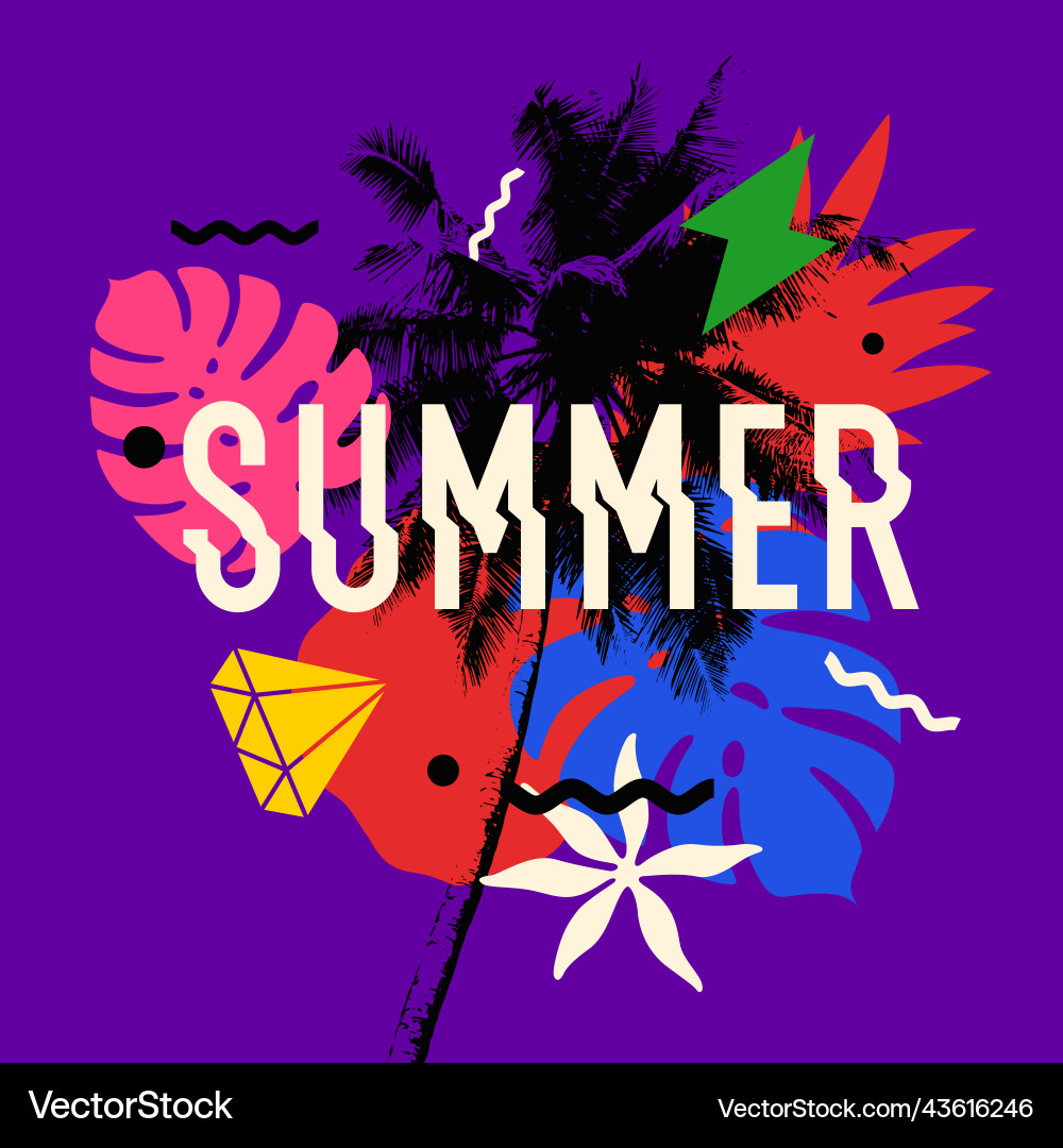 Graphics in a modern style with geometric vector image
