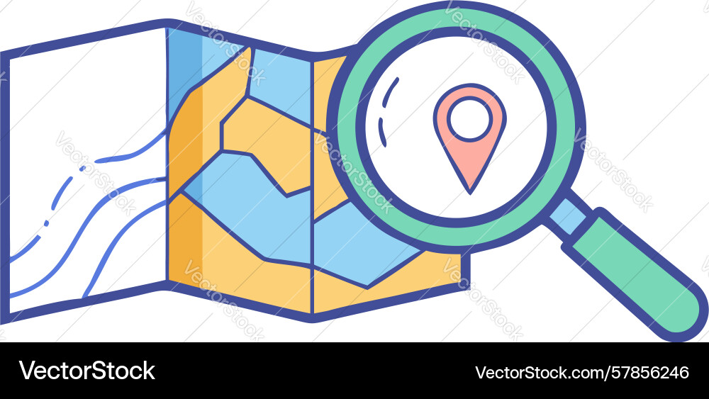 Map search location finder icon design generative Vector Image