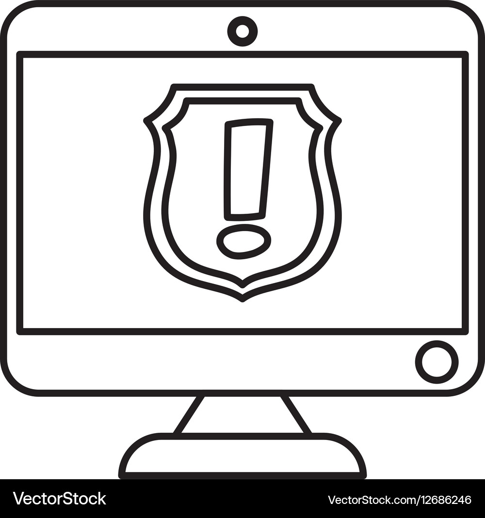 Modern computer screen Vector Image