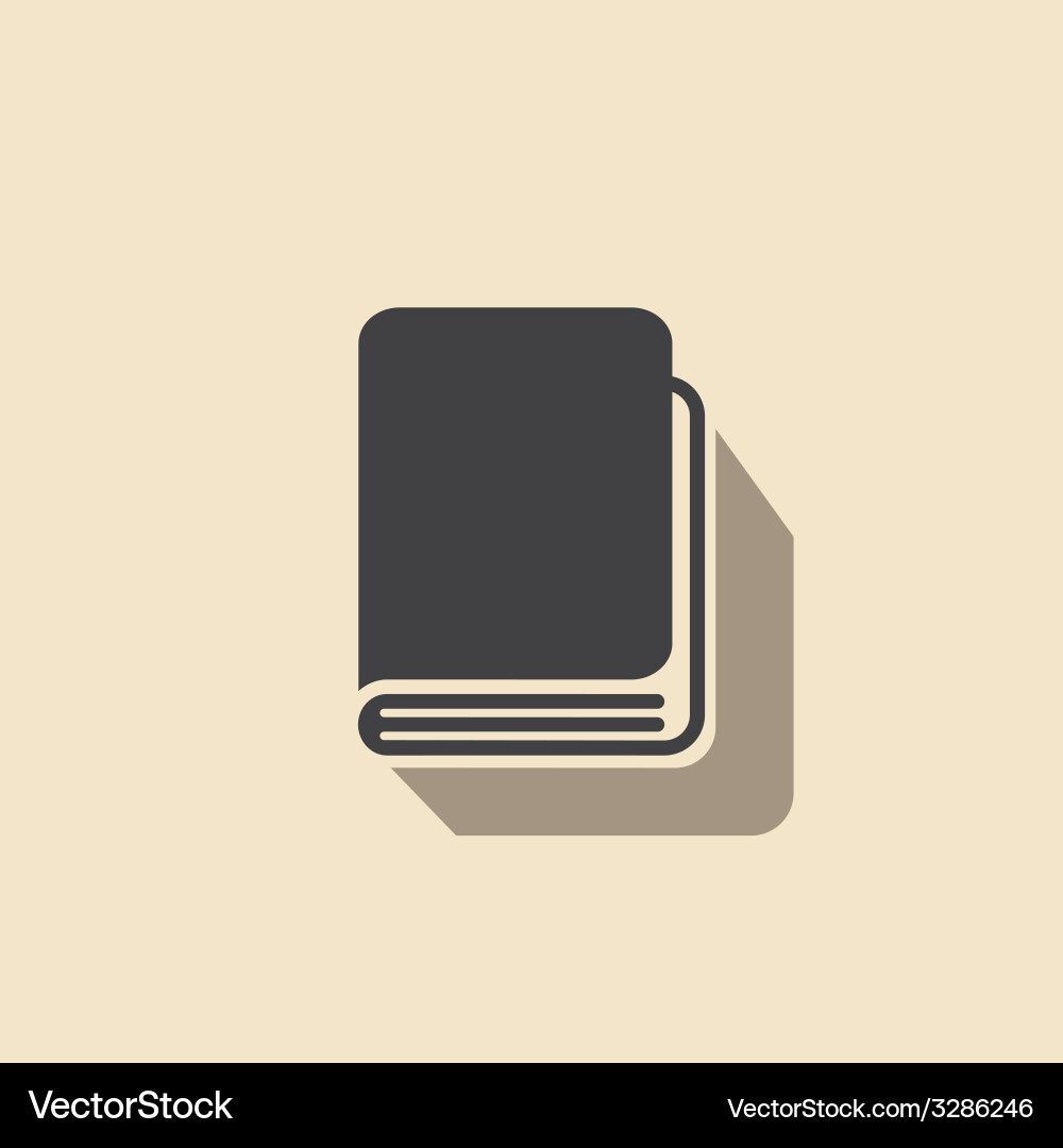 Notebook Icon - Light Background Vector Image