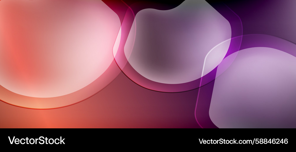 Soft Gradient Shapes Vector Image