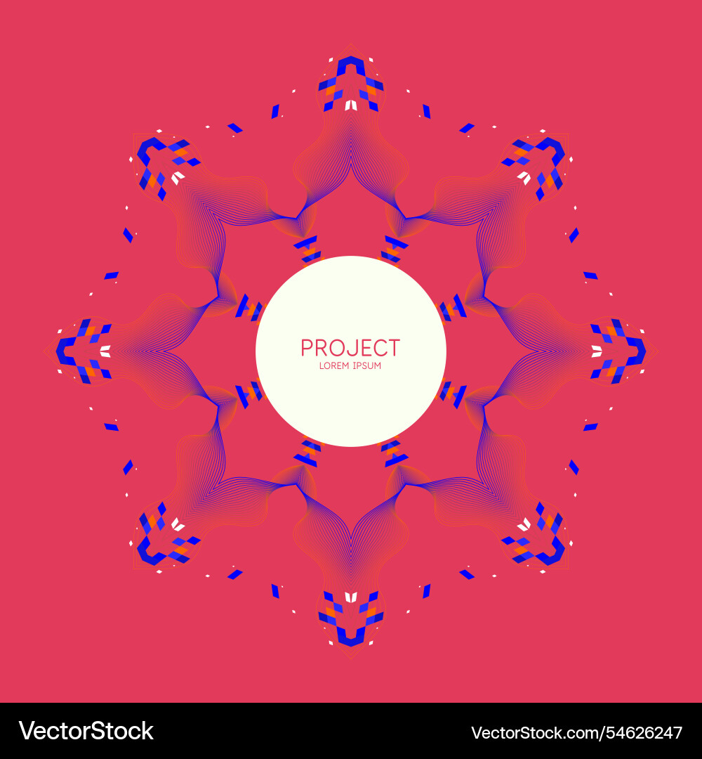 Abstract background in a modern trendy style vector image
