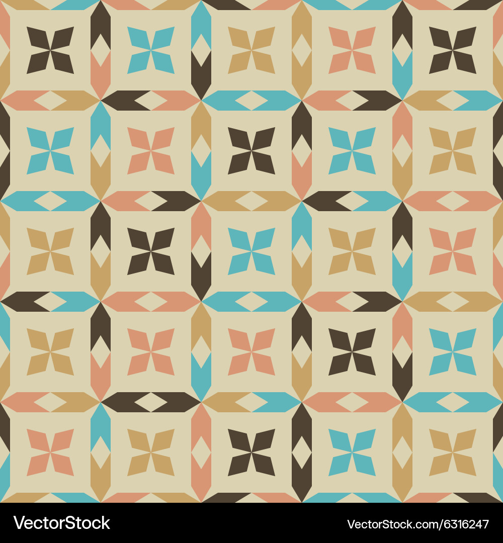 Abstract geometric seamless pattern Vector Image