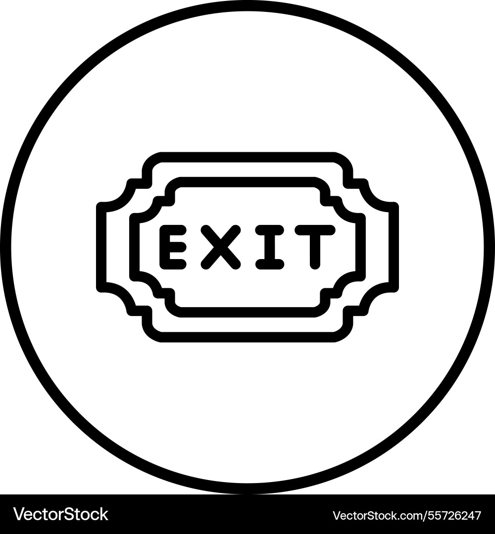 Exit icon design Vector Image