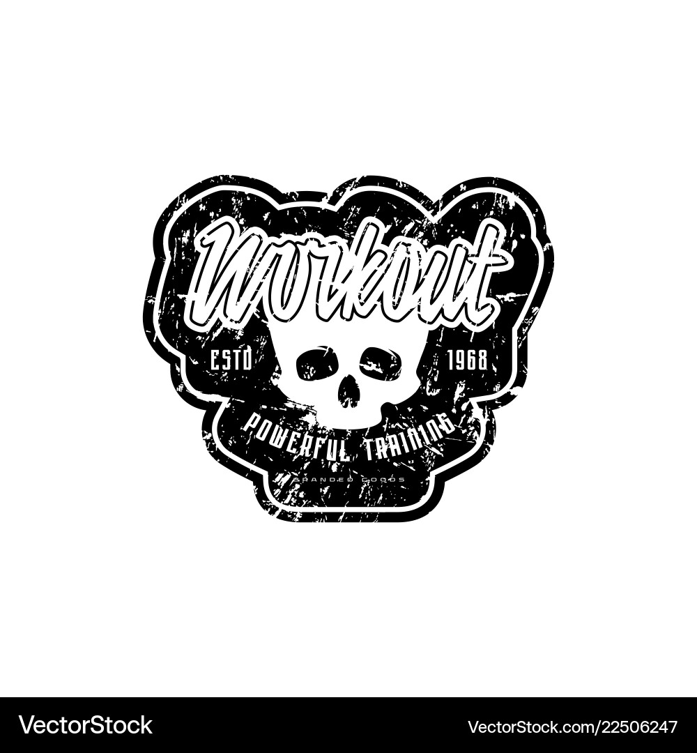 Workout Club Emblem für T-Shirt Aufkleber und Tag Workout Club Emblem für T-Shirt Aufkleber und Tag vektorbild