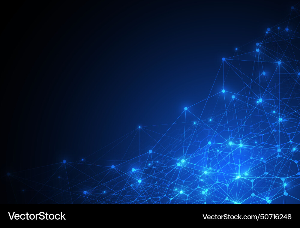 Abstract concept of network technology lines Abstract concept of network technology lines vector image