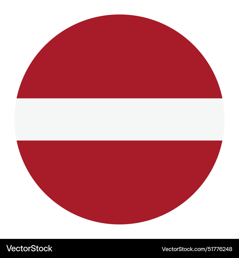 Circle badge latvia flag button Vector Image