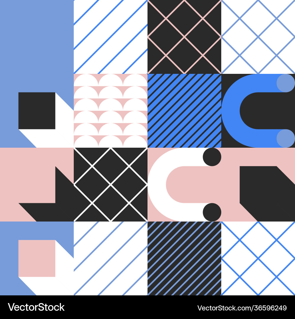 Abstract pattern design elements Abstract pattern design elements Vector Image