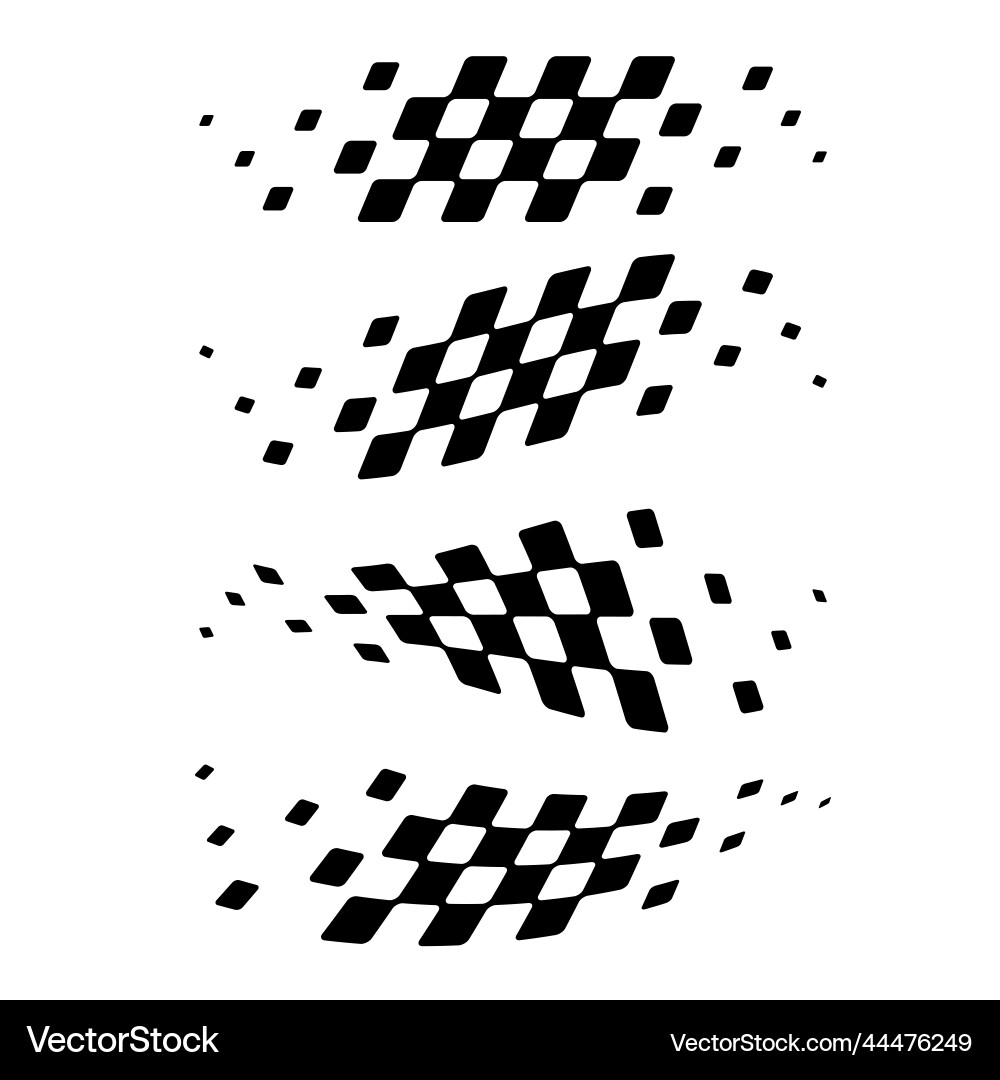 Different wave flags set Different wave flags set vector image