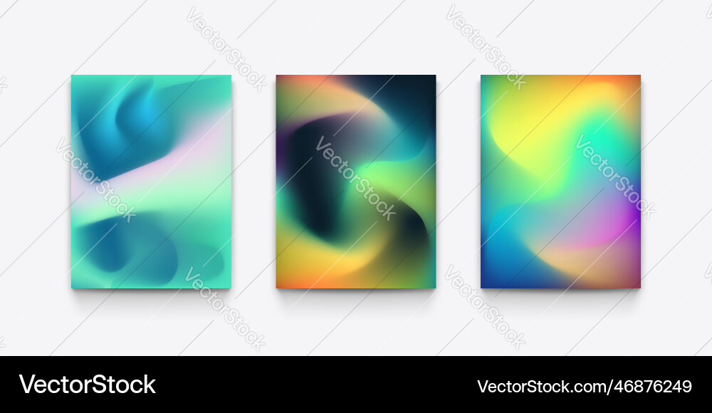 Flow meshing backs with various bright colors Vector Image