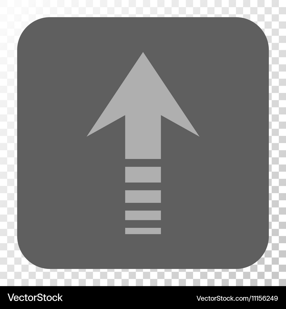 Send up rounded square button Vector Image