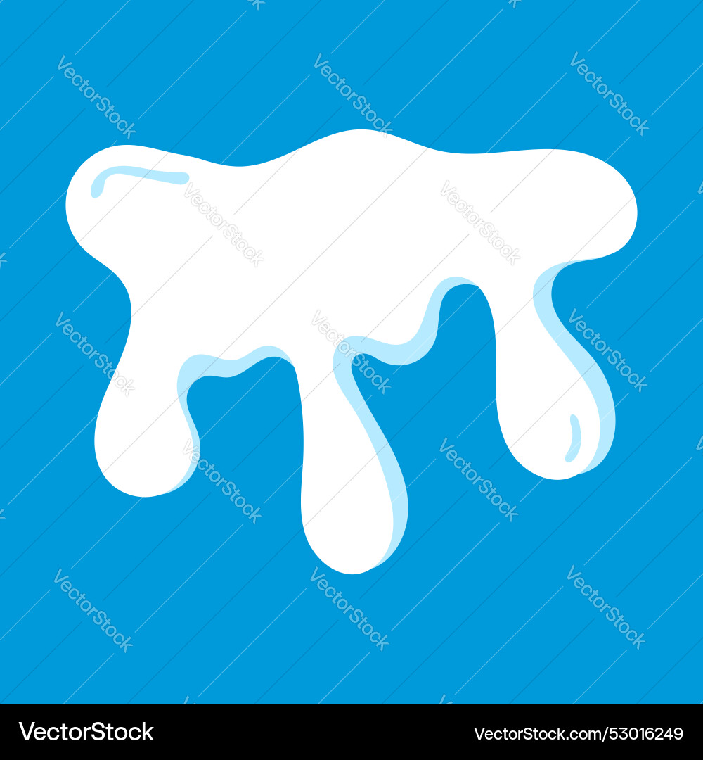 Snow element design collection set Vector Image