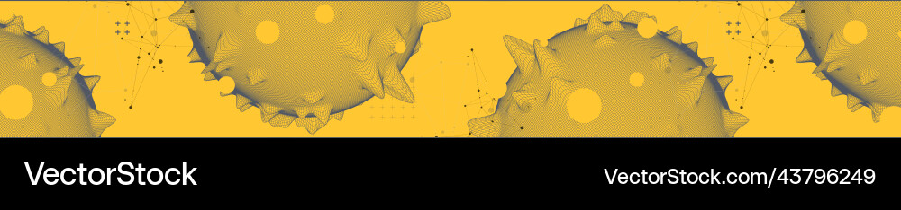 Sphere theme with connected lines in technology Sphere theme with connected lines in technology vector image