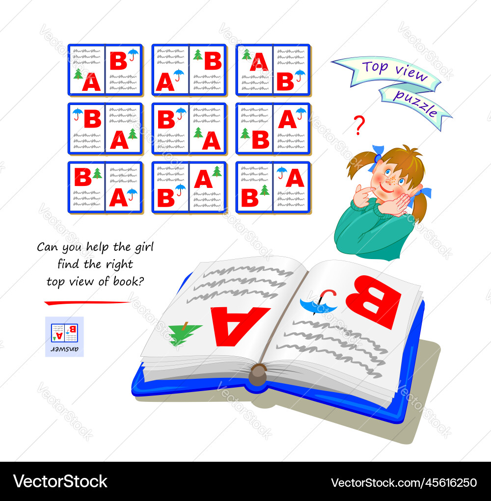 3D Maze Puzzle Game - Find the View vector image