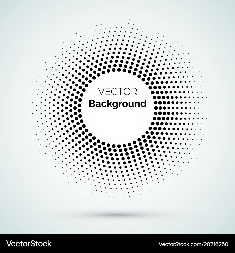 Circle dot halftone pattern background Circle dot halftone pattern background vector image