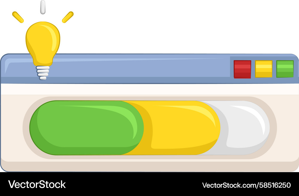 Loading Bar Indicator Vector Image
