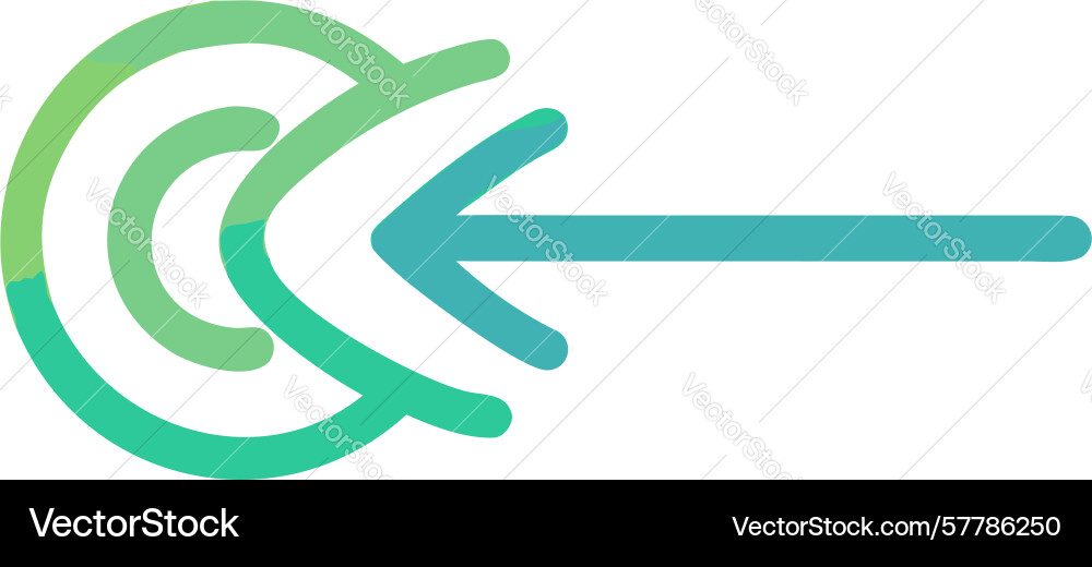 Magnifying glass with circular arrow for refresh vector image