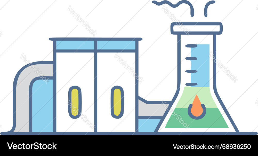 Modern Lab Automation with Test Tubes Vector Image