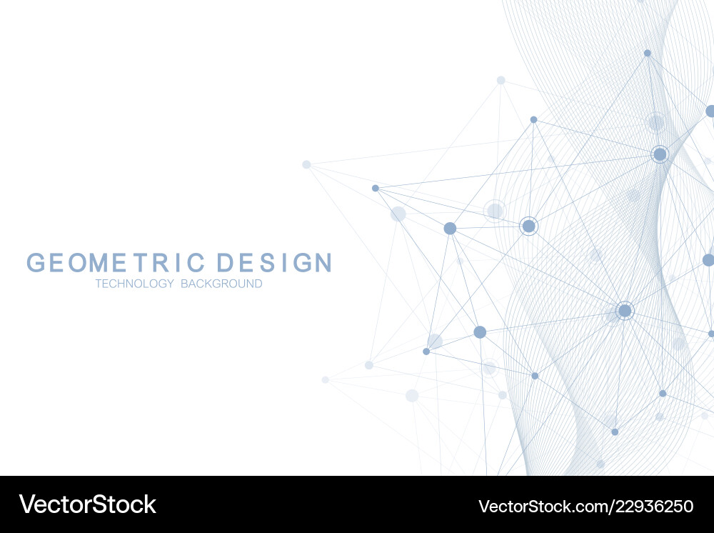 Molecular Network Abstract Pattern vector image
