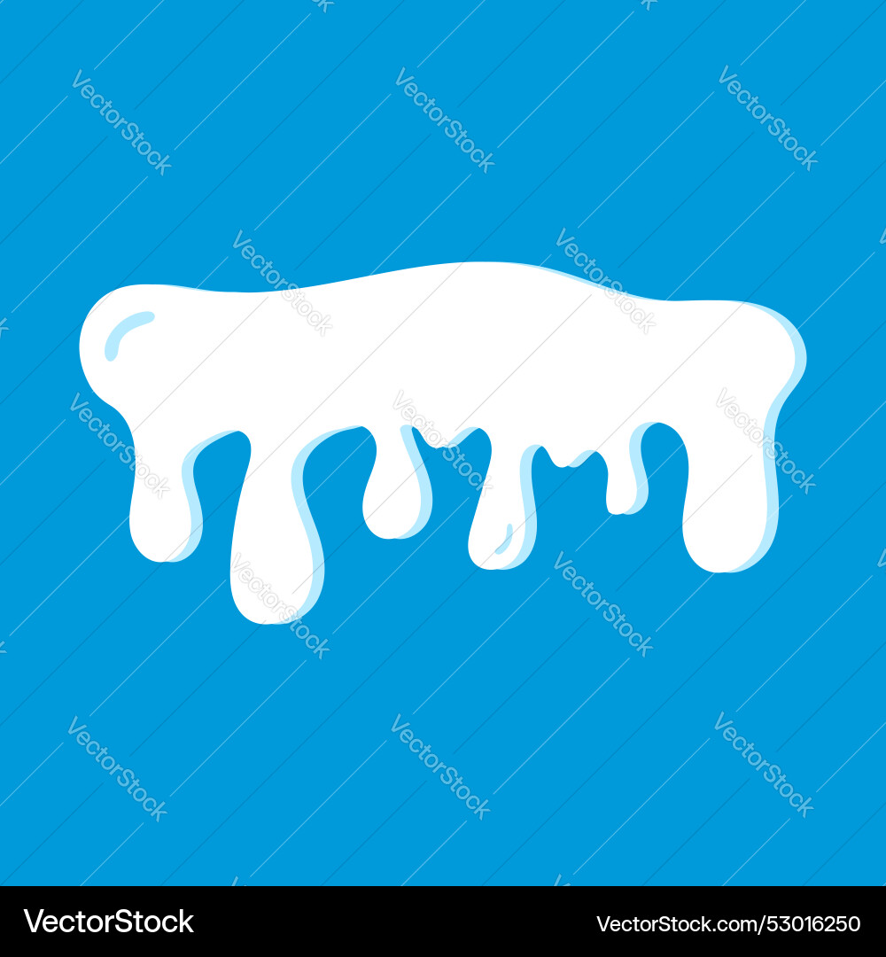 Snow element design collection set Vector Image