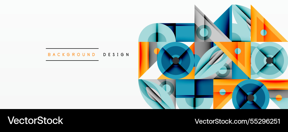 Geometric abstract composition with intersecting Geometric abstract composition with intersecting vector image