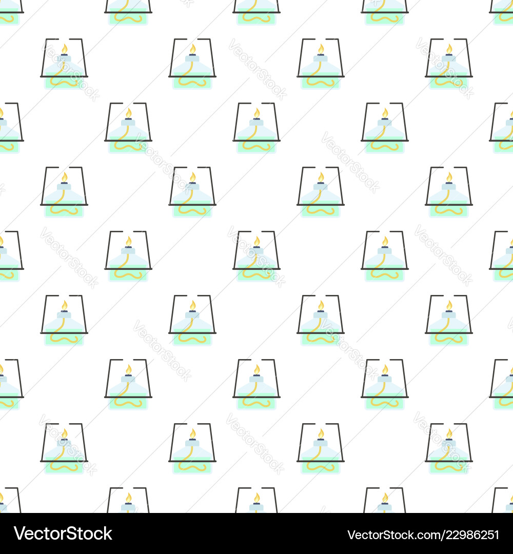Lab burner pattern seamless Vector Image