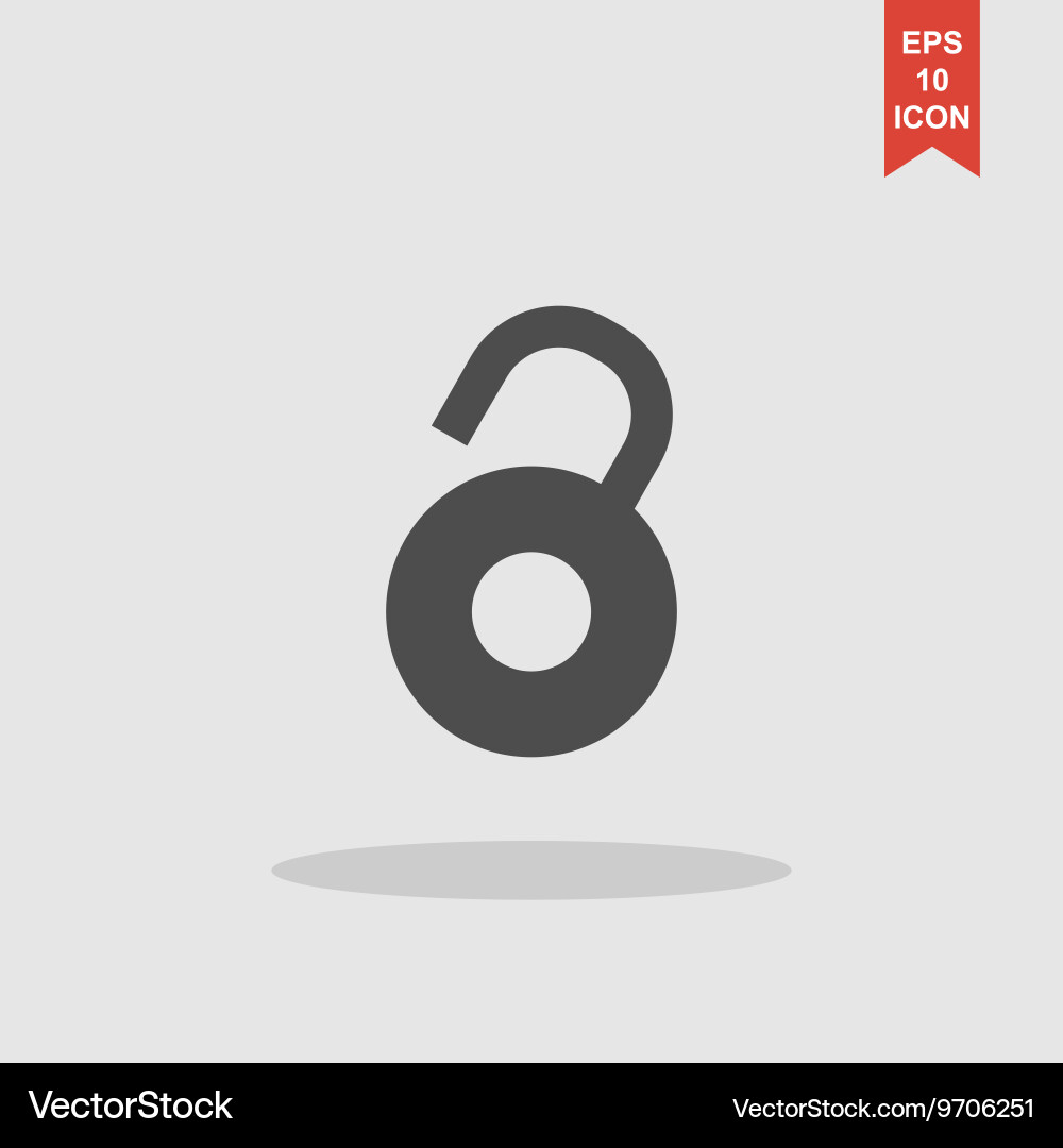 Open lock icon Royalty Free Vector Image - VectorStock
