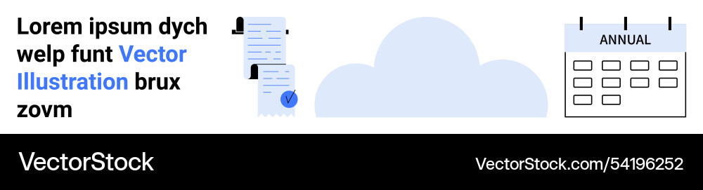 Cloud data management concept with documents Cloud data management concept with documents vector image