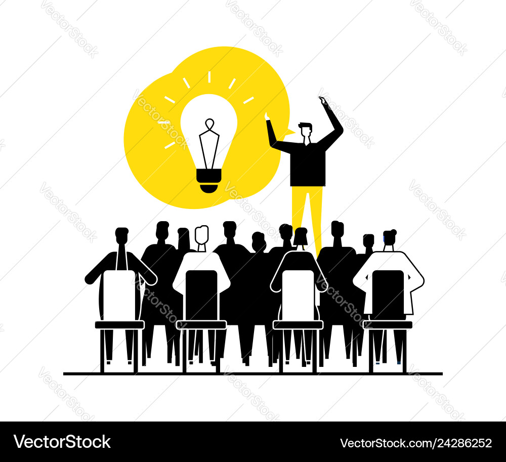 Finding a solution - flat design style Finding a solution - flat design style Vector Image