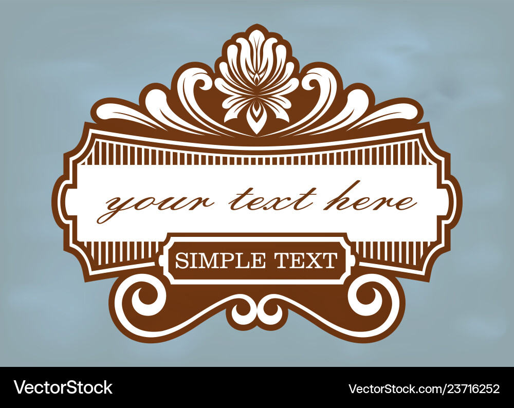 Label design template Vector Image
