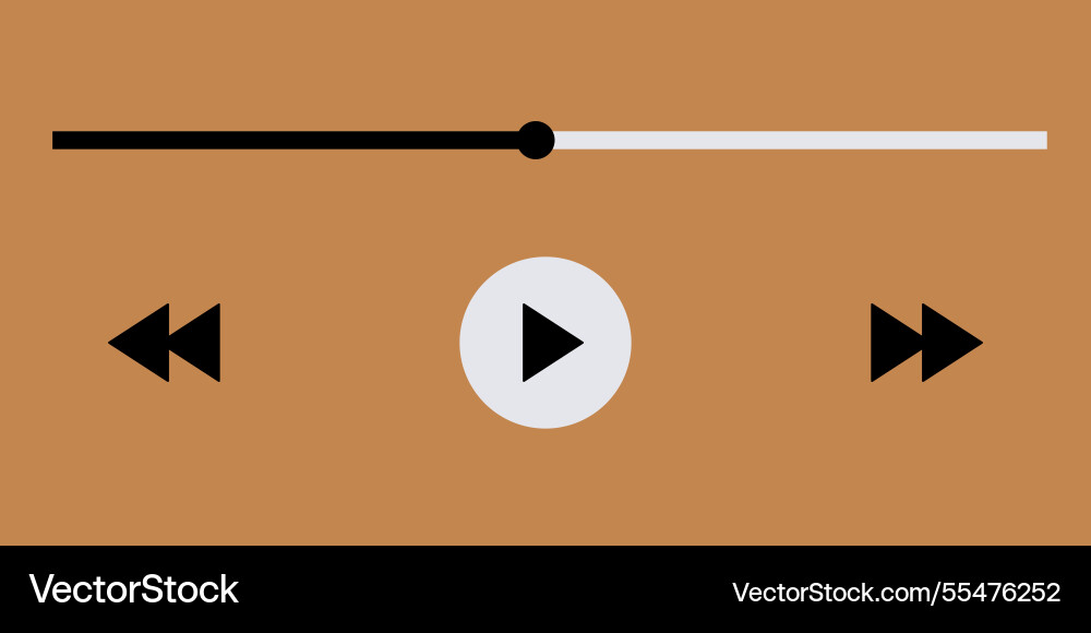 Template video player for web and mobile apps Template video player for web and mobile apps vector image