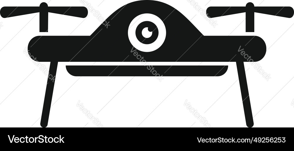 Land drone view icon simple map tech Land drone view icon simple map tech Vector Image