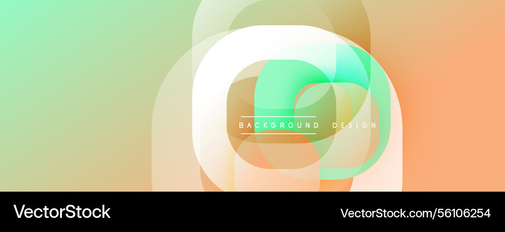 Circular abstract design with overlapping Vector Image
