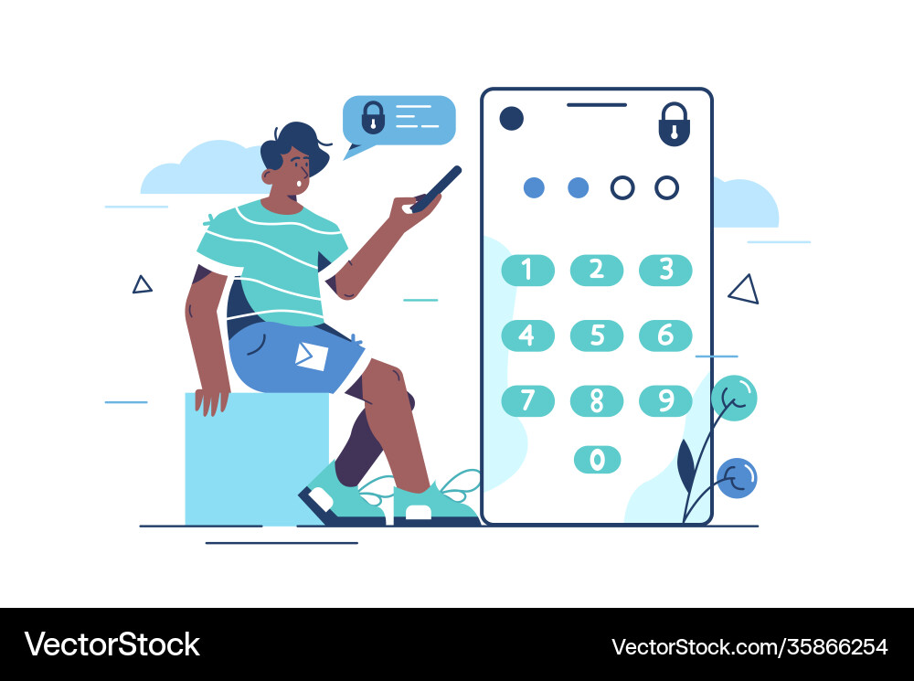 Password security system Password security system vector image