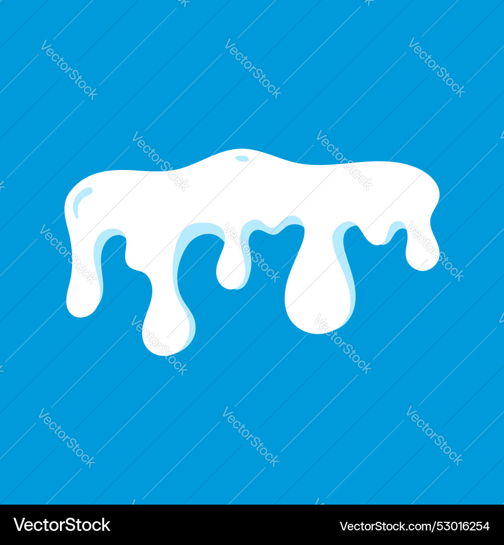 Snow element design collection set Vector Image