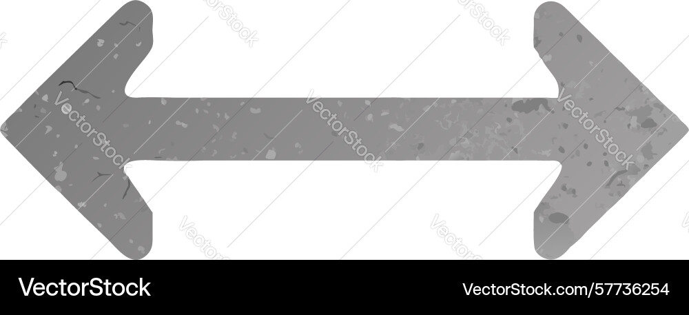 Two-way process arrow for bidirectional flow vector image
