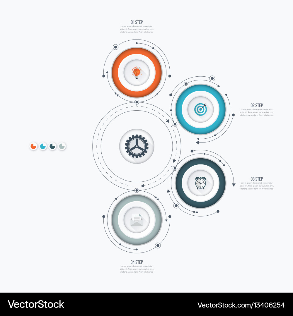 Workflow Diagram Template vector image