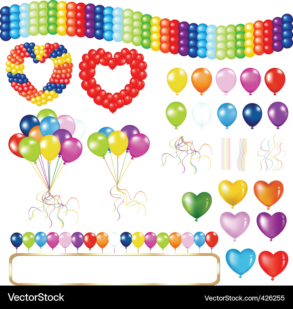 Ballons Vektorbild