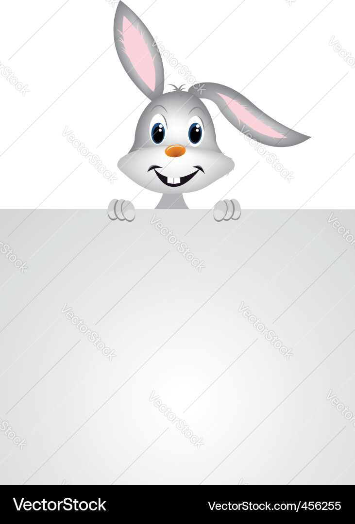 Cute easter bunny Royalty Free Vector Image - VectorStock