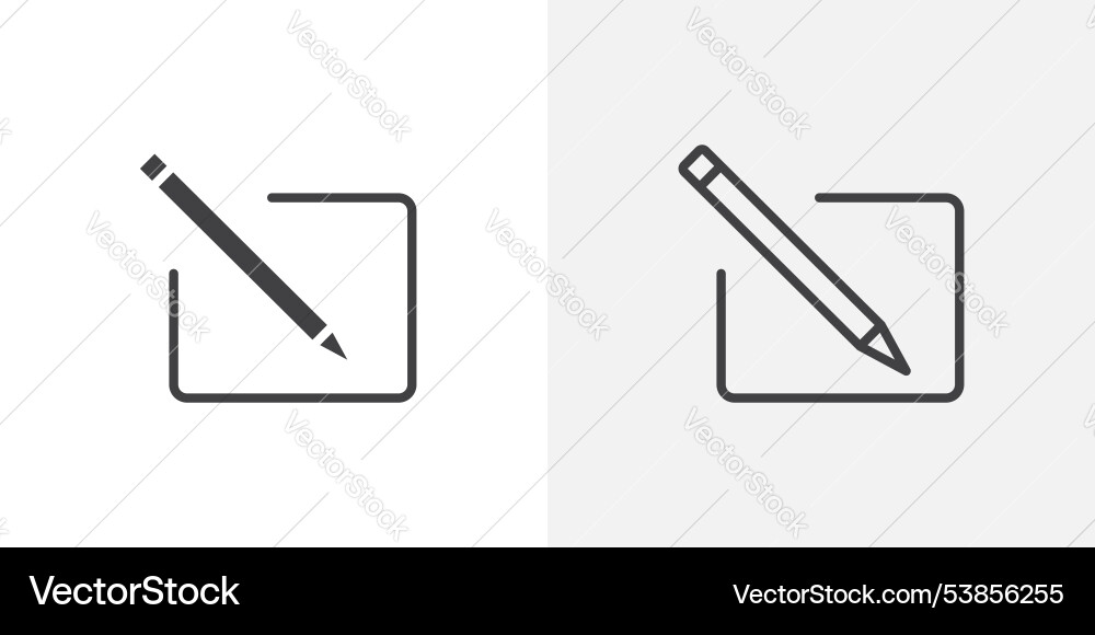 Edit button icon set Edit button icon set vector image