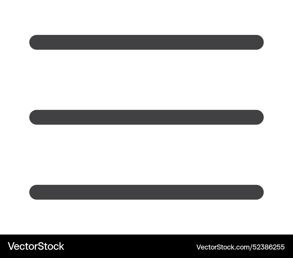 Hamburger menu icon buttons for website ui Hamburger menu icon buttons for website ui vector image
